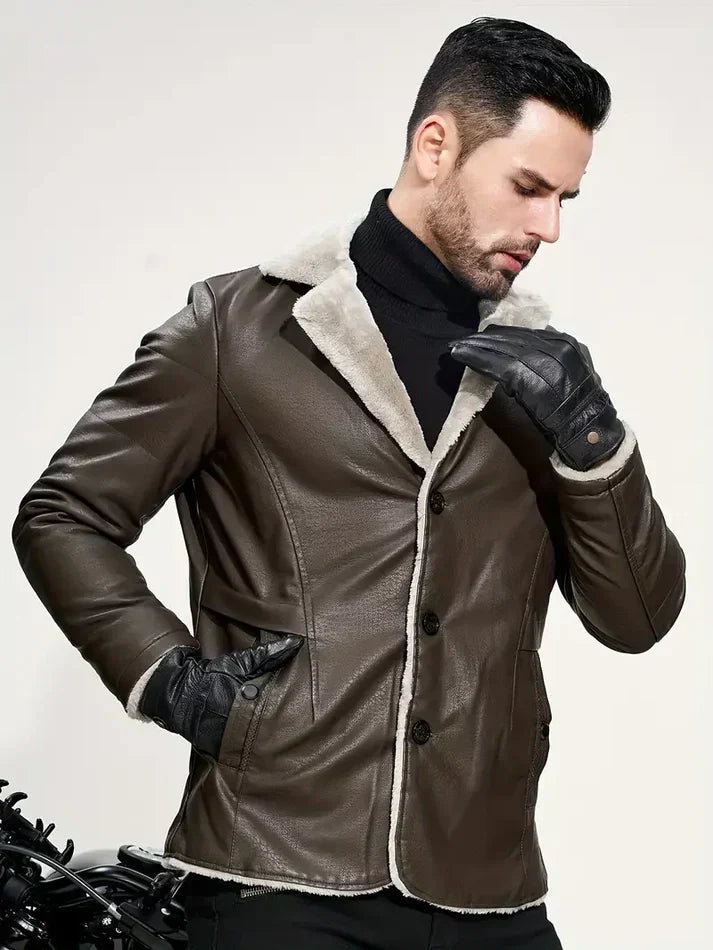 Banks | Fashionable faux leather jacket for men