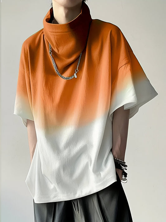 Isidora | Stylish T-shirt with a gradient and a round neck