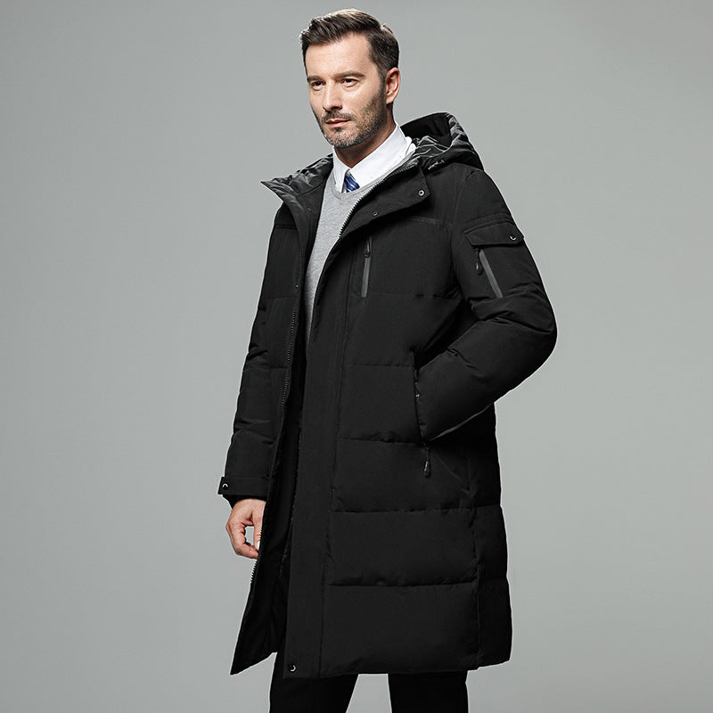 Rio | Elegant long down jacket for men