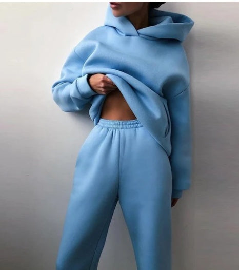 2-piece jogging set - oversized tracksuit with hoodie and sweatpants