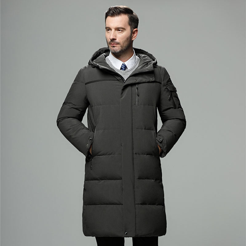 Rio | Elegant long down jacket for men