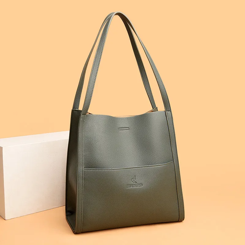 Macy's™ Leather Shoulder Bag | Timeless Design