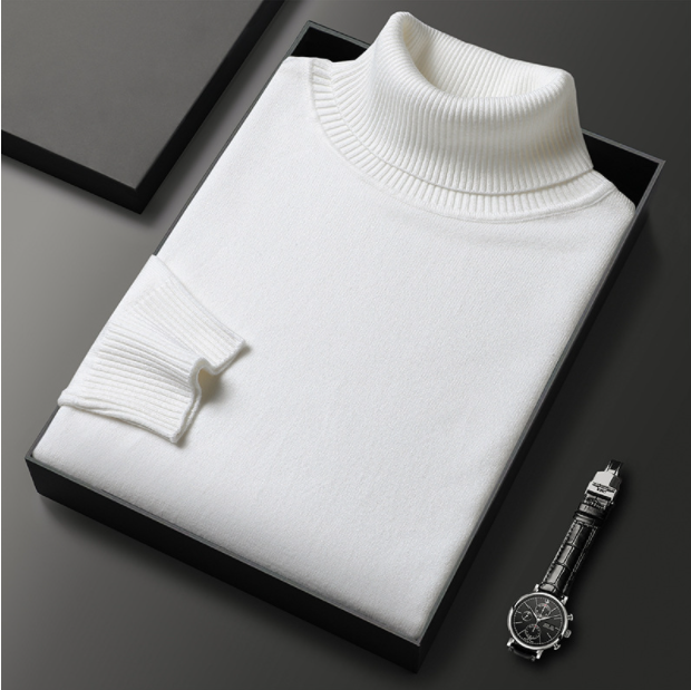 Savini™ - Cashmere Cotton Turtleneck
