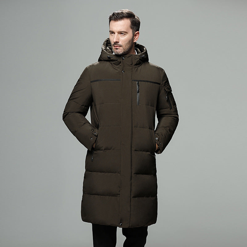 Rio | Elegant long down jacket for men