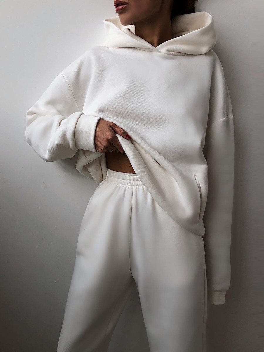 2-piece jogging set - oversized tracksuit with hoodie and sweatpants