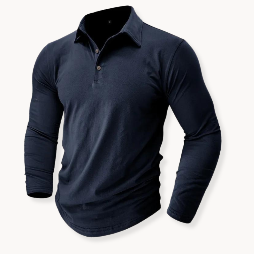 Casual Long Sleeve Polo | Onni