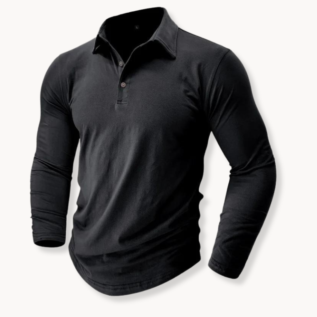 Casual Long Sleeve Polo | Onni