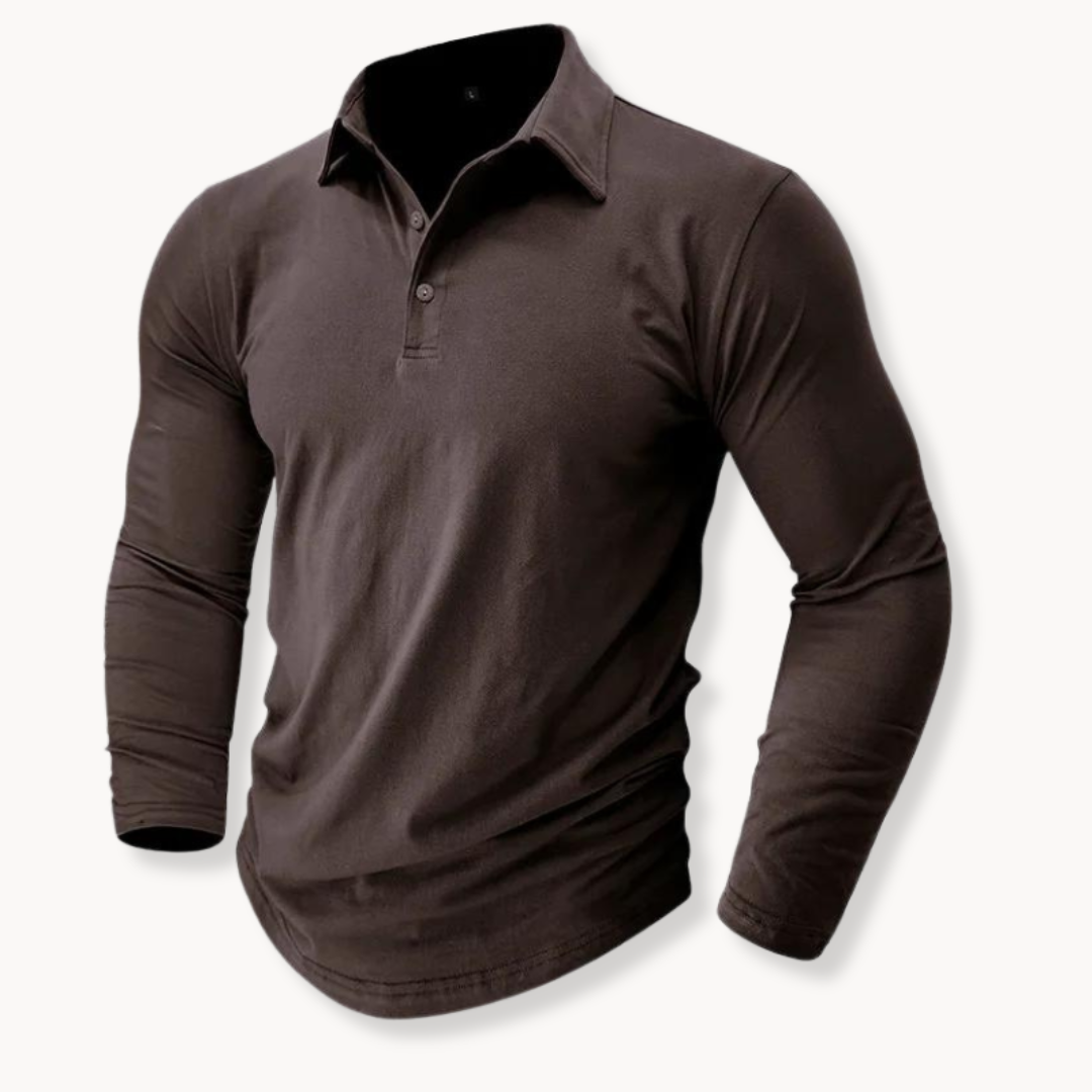 Casual Long Sleeve Polo | Onni