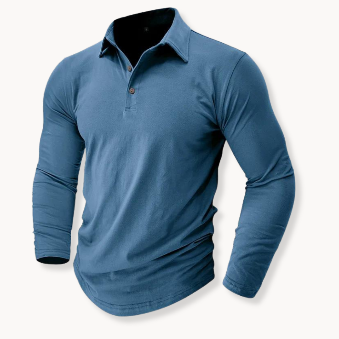 Casual Long Sleeve Polo | Onni