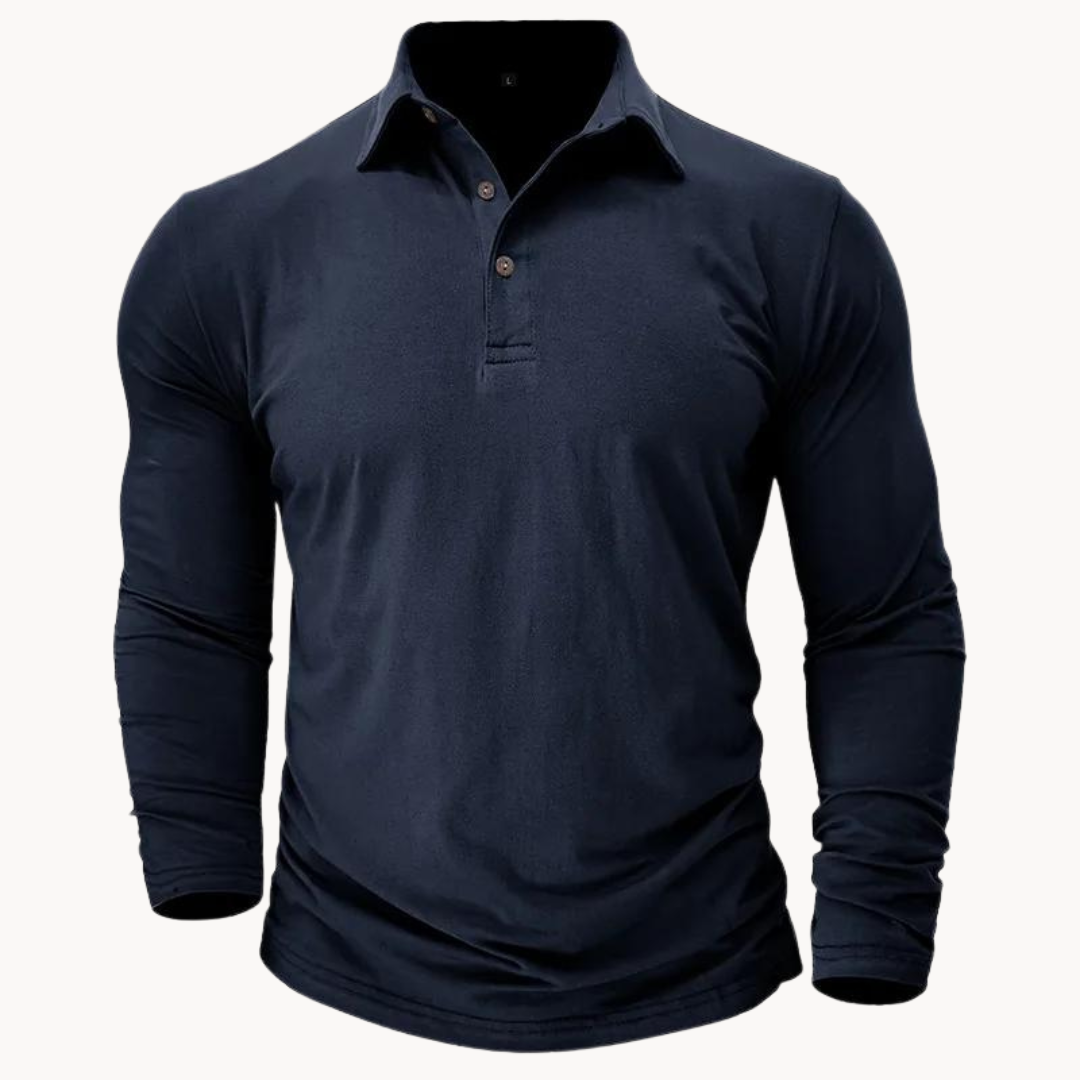 Casual Long Sleeve Polo | Onni