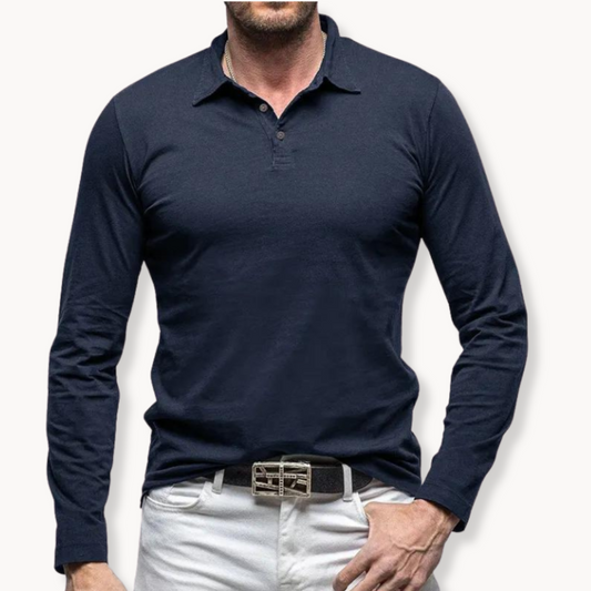 Casual Long Sleeve Polo | Onni