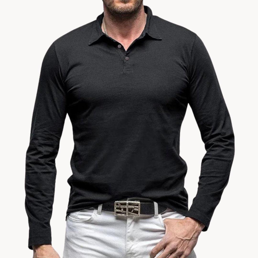 Casual Long Sleeve Polo | Onni
