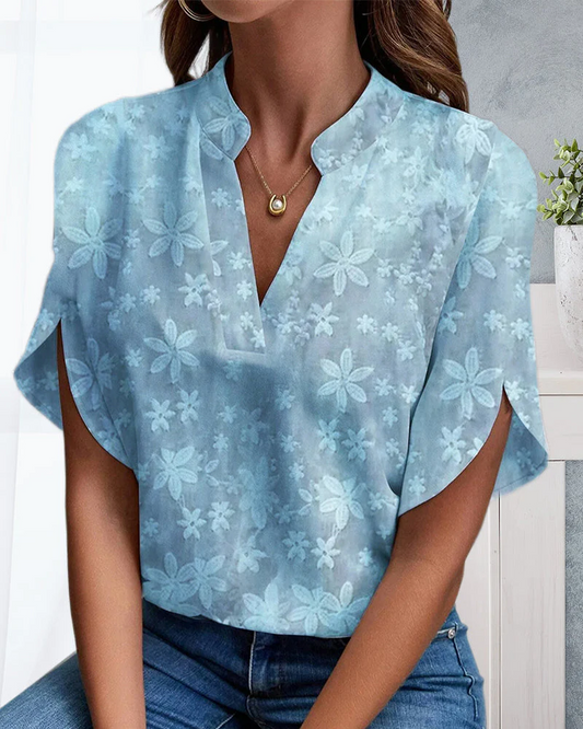 Ema | Women's blouse with floral print