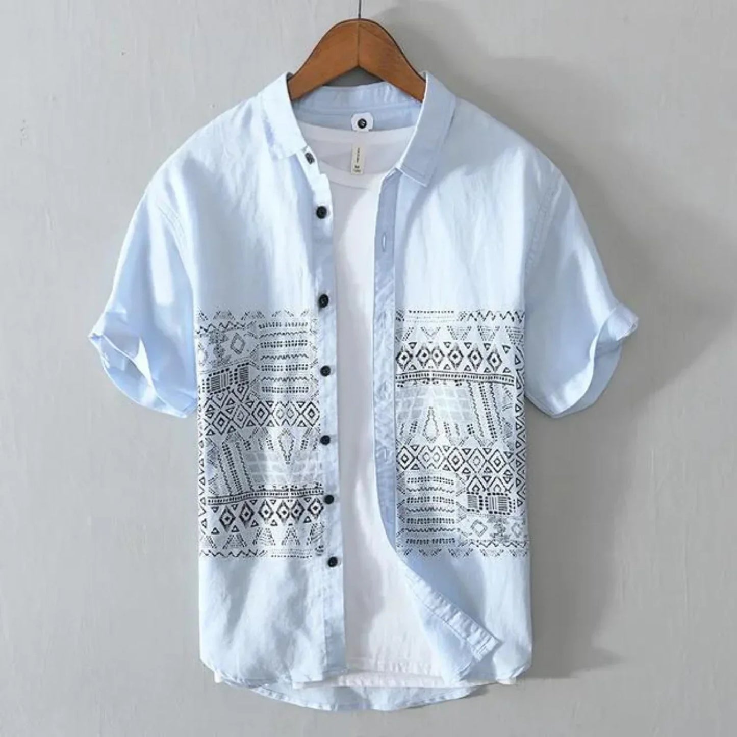 Jammy | Printed linen men's shirt