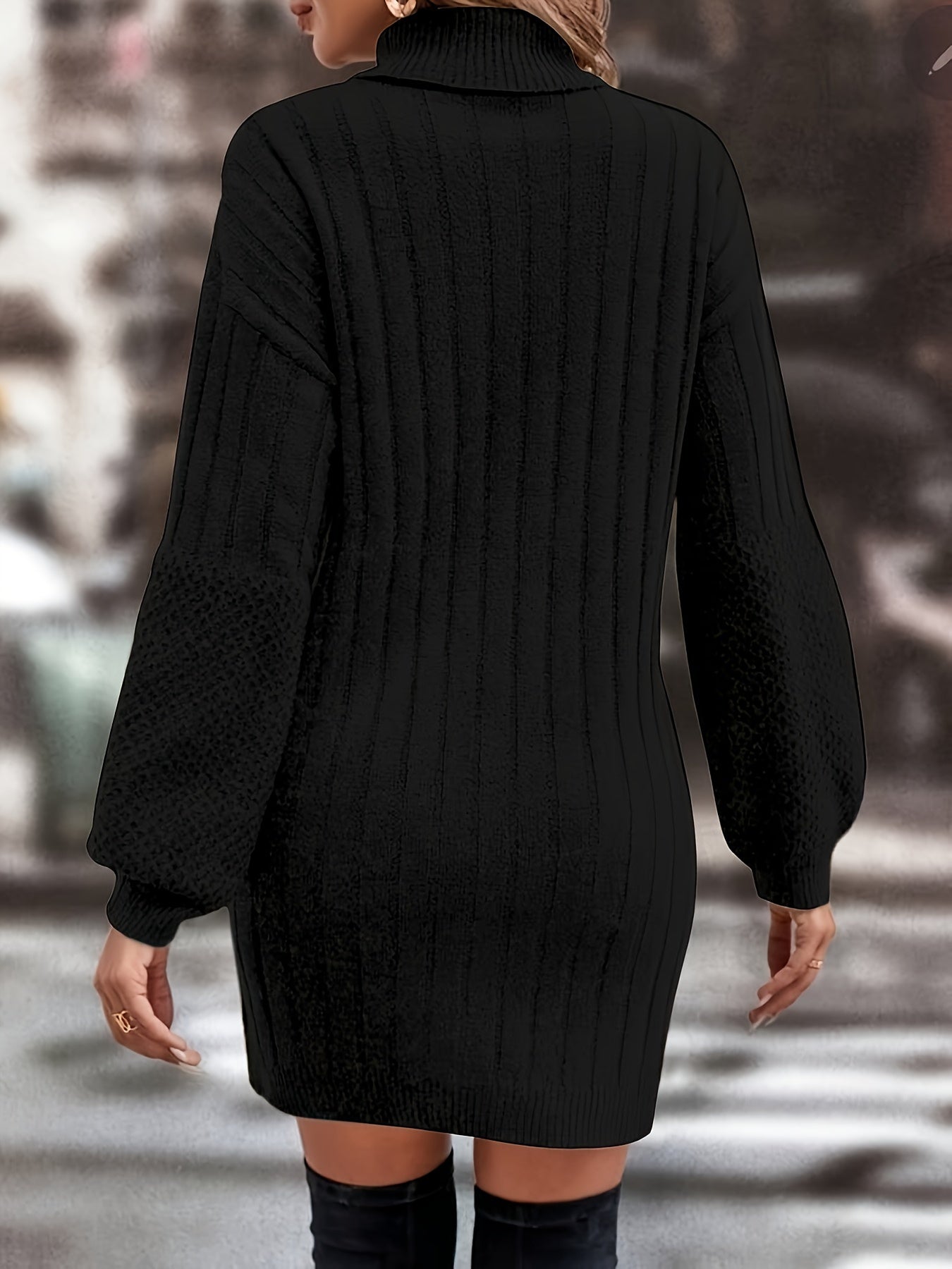 Clara™ Knitted Turtleneck Dress