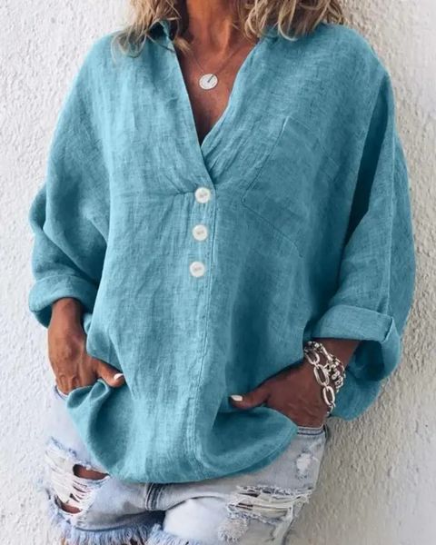 Natasha | Chic linen blouse
