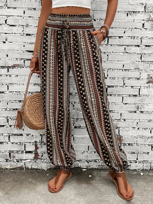 Henriky | Boho high-waisted trousers