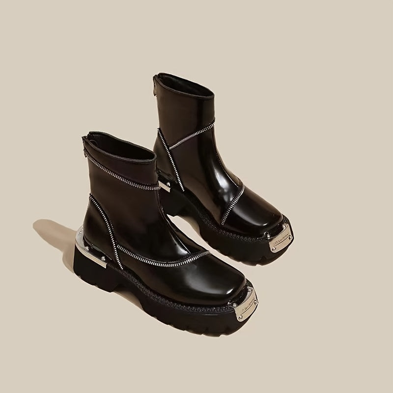 Ava - Luxury Mid Heel Ankle Boots