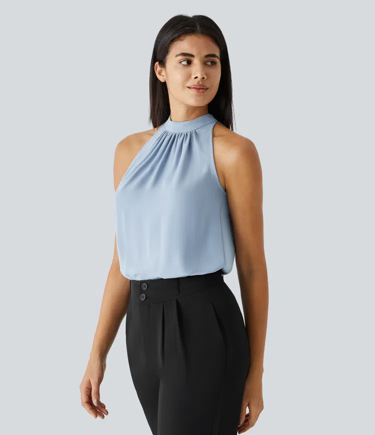 Kelly | Women's halter blouse with back