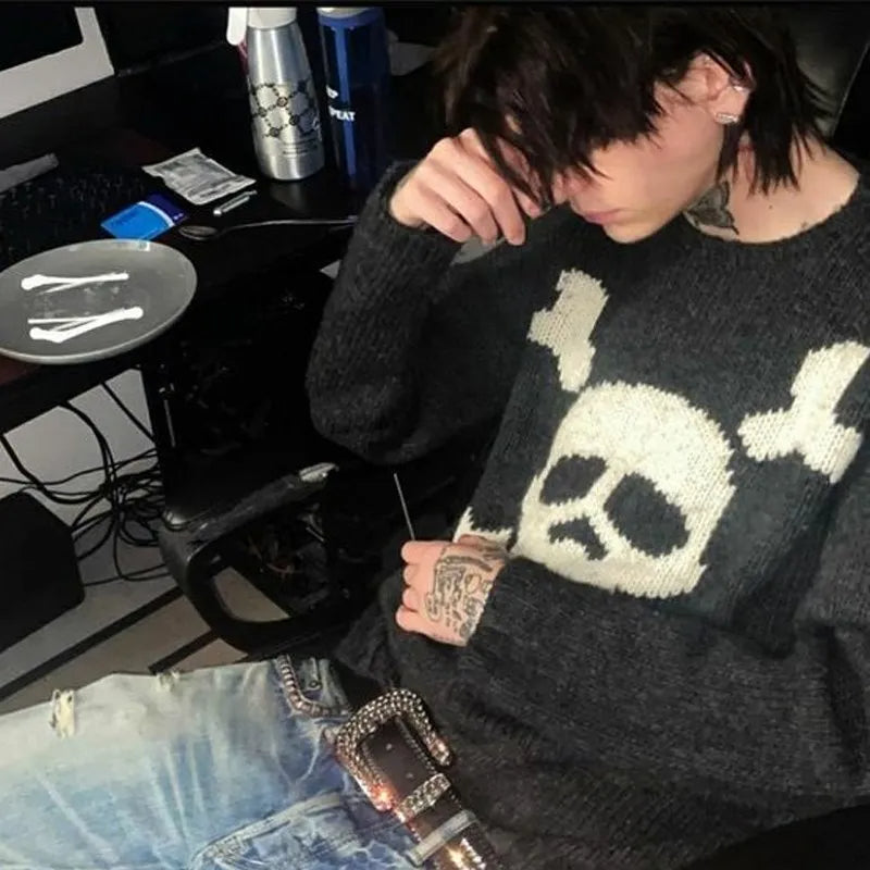Lucison™ Men's Skull Sweater