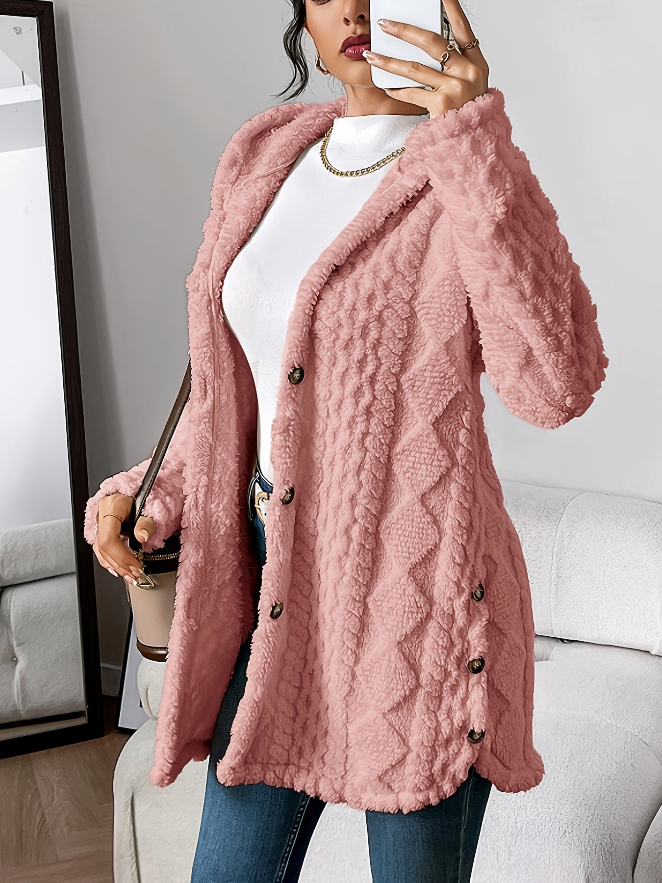 Flufféa™ Button Cozy Coat