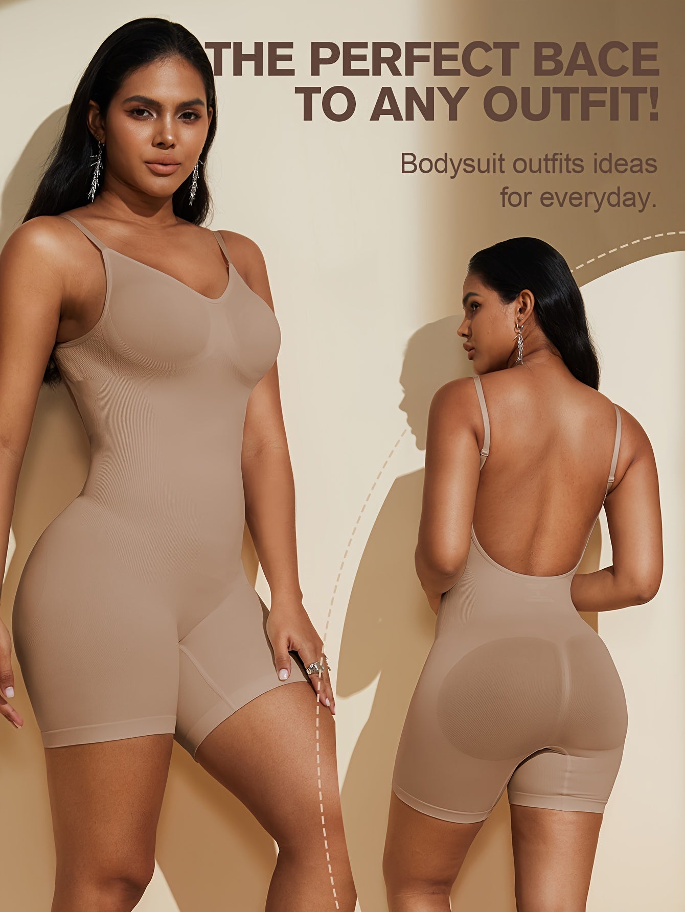 Odette™: Backless Shaping Bodysuit | with padding