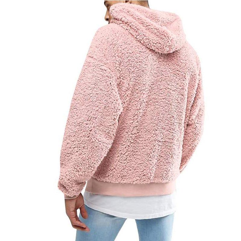 Warm fluffy teddy hoodie for men | Arvind