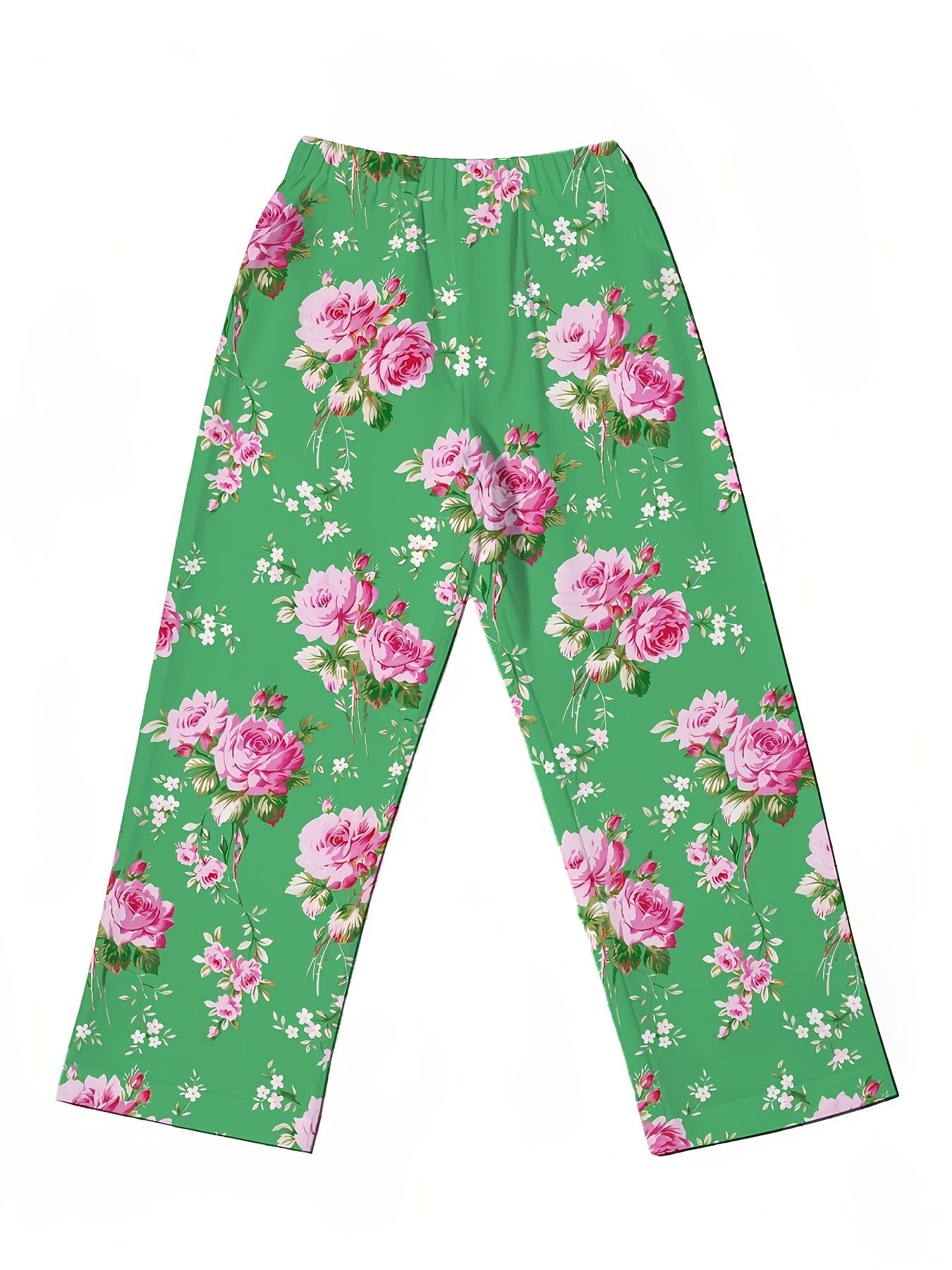 Florya™ - Airy Floral Trousers for a Feminine Summer Look