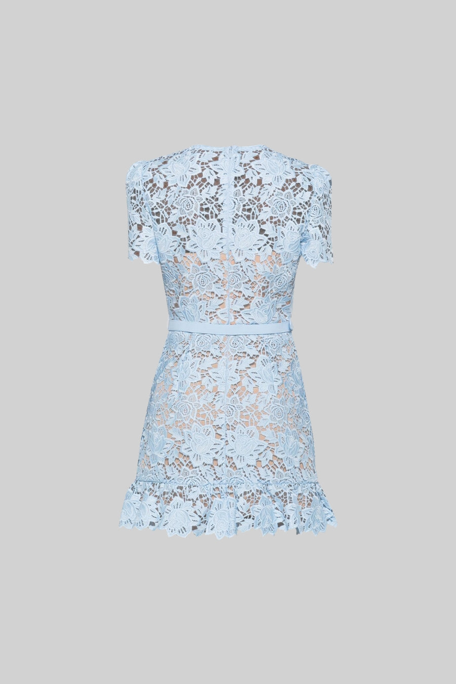 Amarine™ Embroidered Floral Dress - Blue