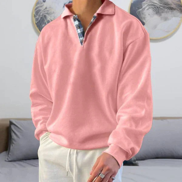 Men's Casual Polo Sweater | Ocean