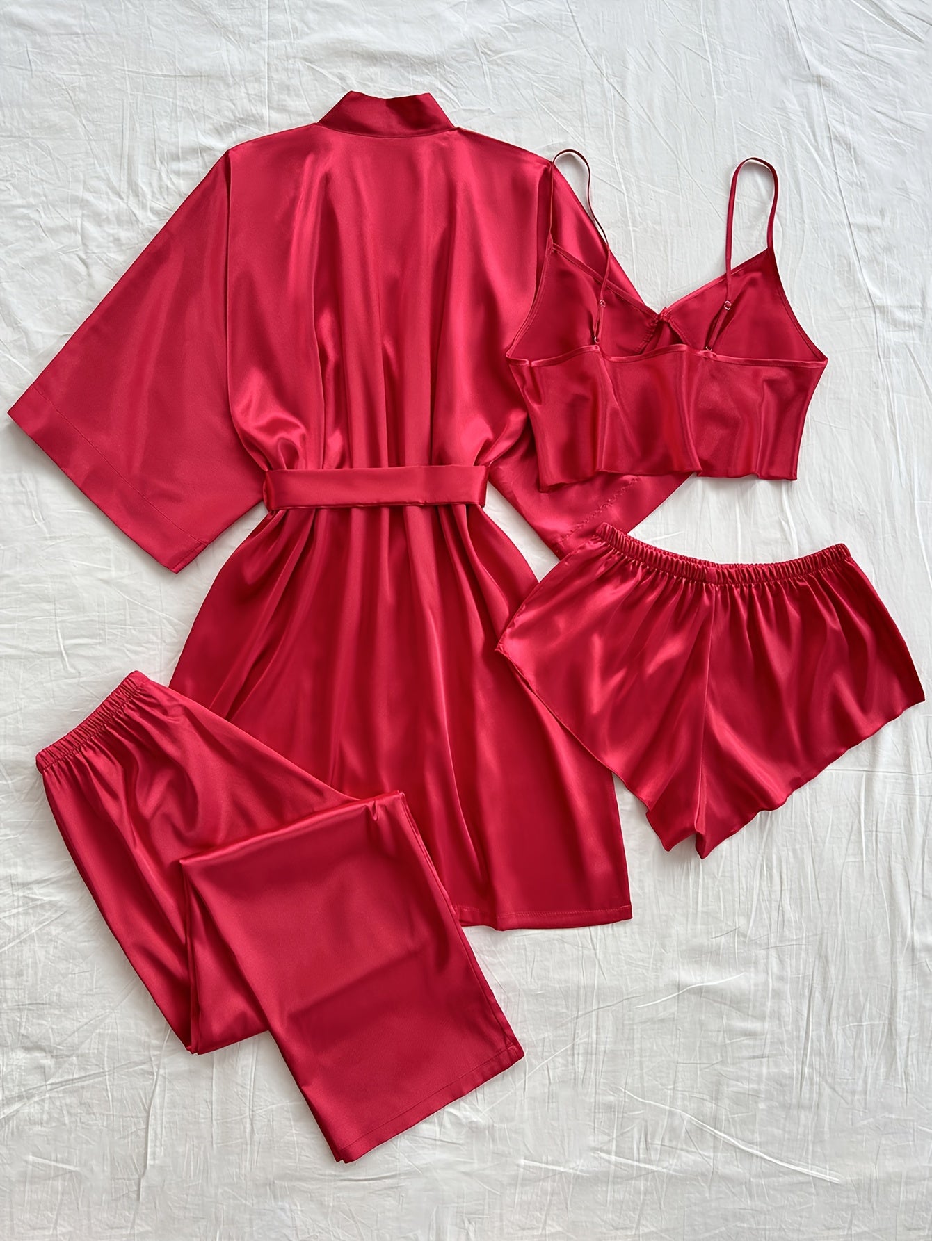 Livia™ 4-Piece Satin Pyjama Set