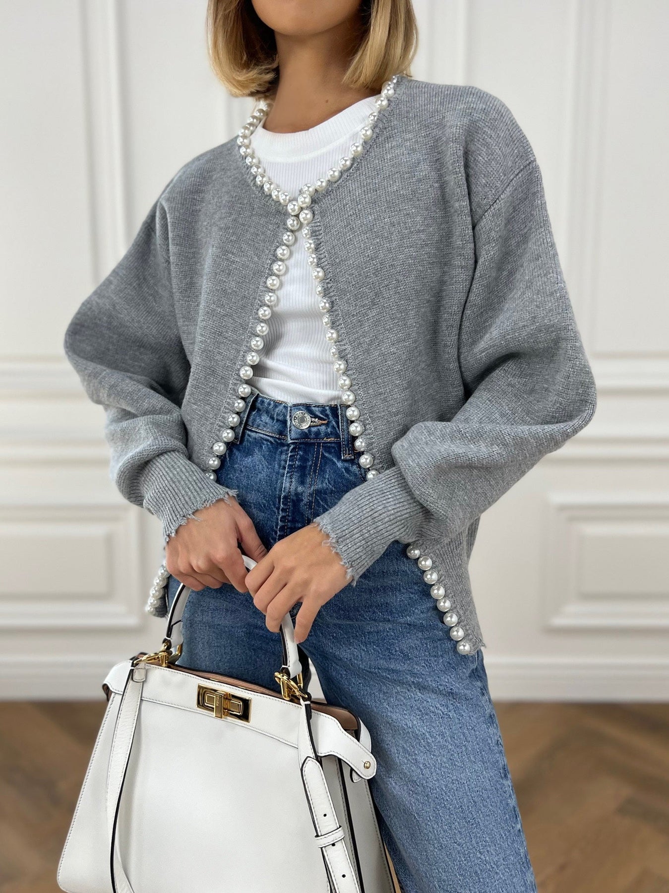 Amélie – Cardigan with Pearls