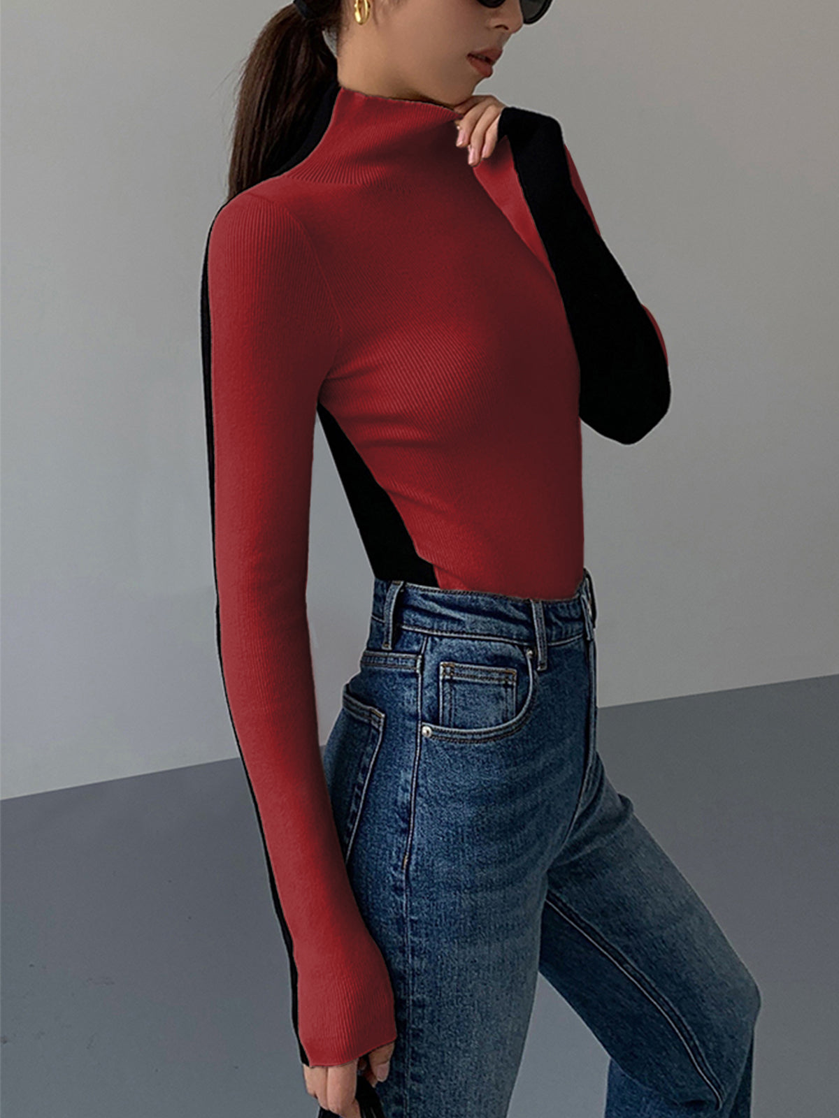 Sofia – Two-Tone Sweater