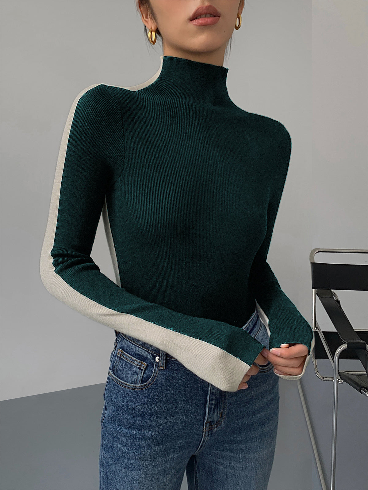 Sofia – Two-Tone Sweater