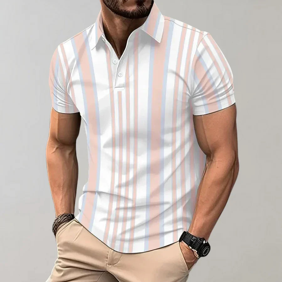 Sefu | Striped men's polo shirt