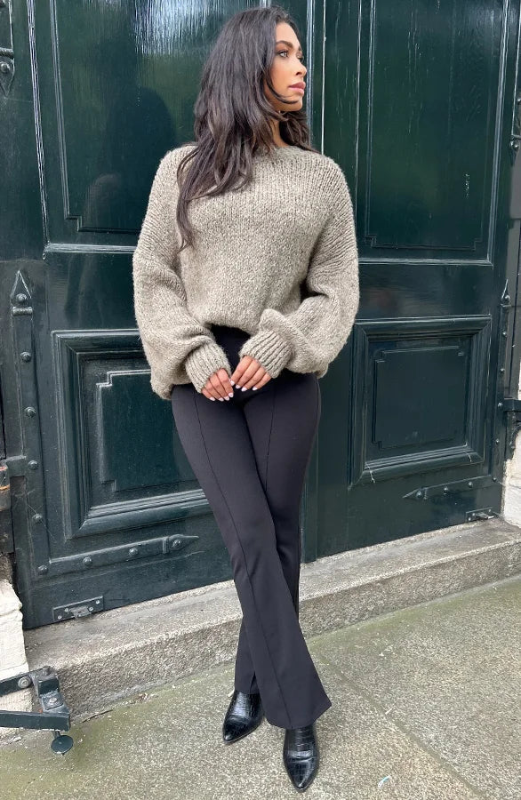 Arabella | Detailed Flared Pants for Women