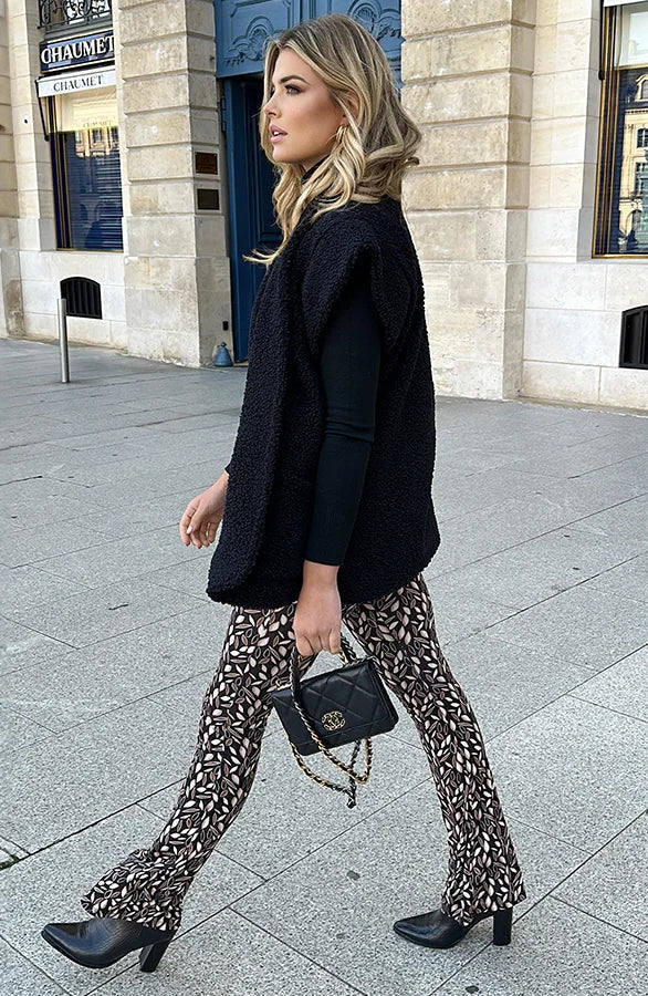 Pansy | Print Flared Pants for Women