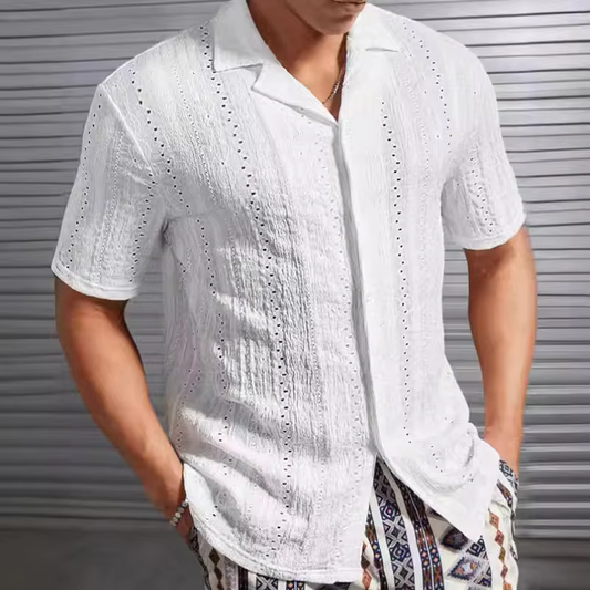 George | Men's Breathable Summer Knitted Shirt