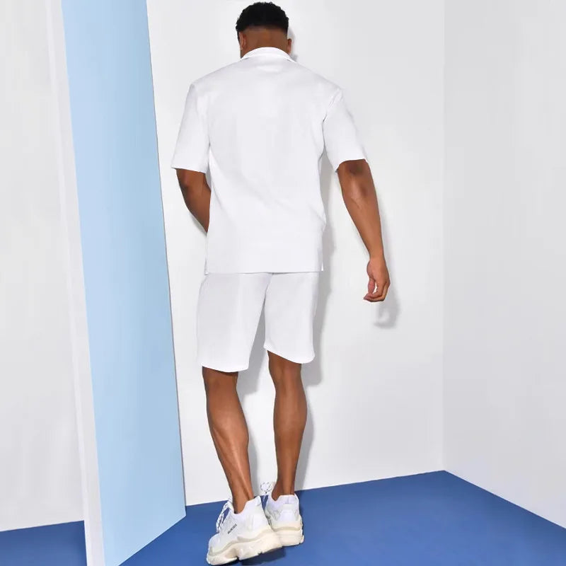 Kejo | Men's Summer Clothing Casual Vest Shorts Sports Men Sets Luxury Shirt for Men