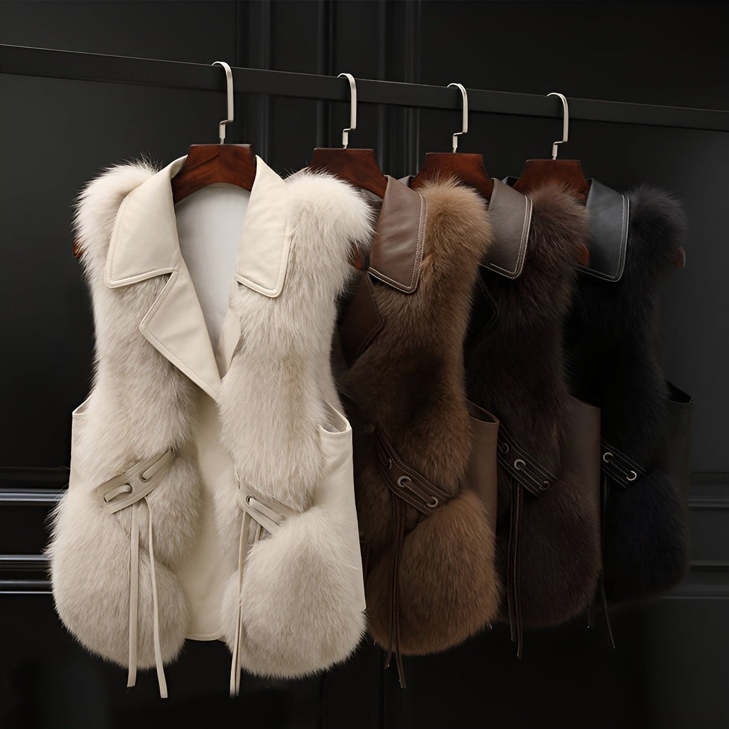 Mila | Luxurious Arctic fur bodywarmer for women