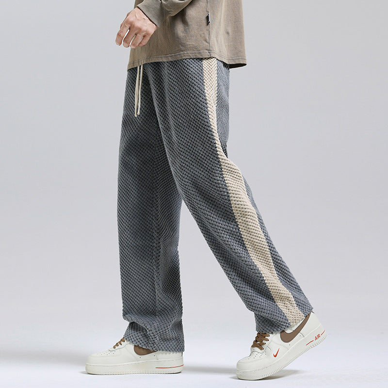 Dave | Structured training pants with side stripes