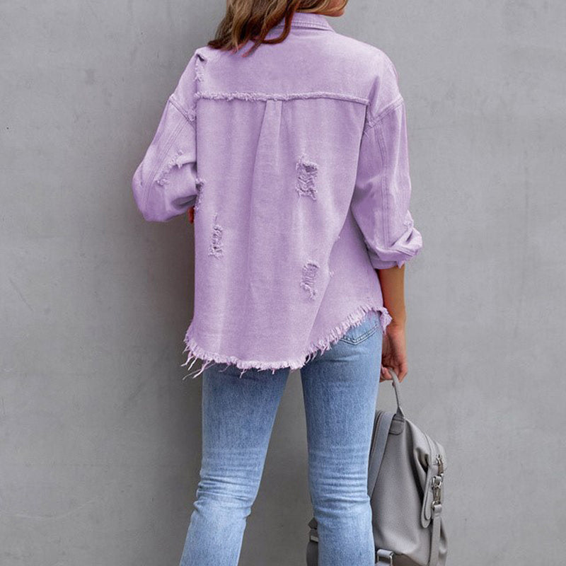 Vera | Denim Jacket with a Worn Look