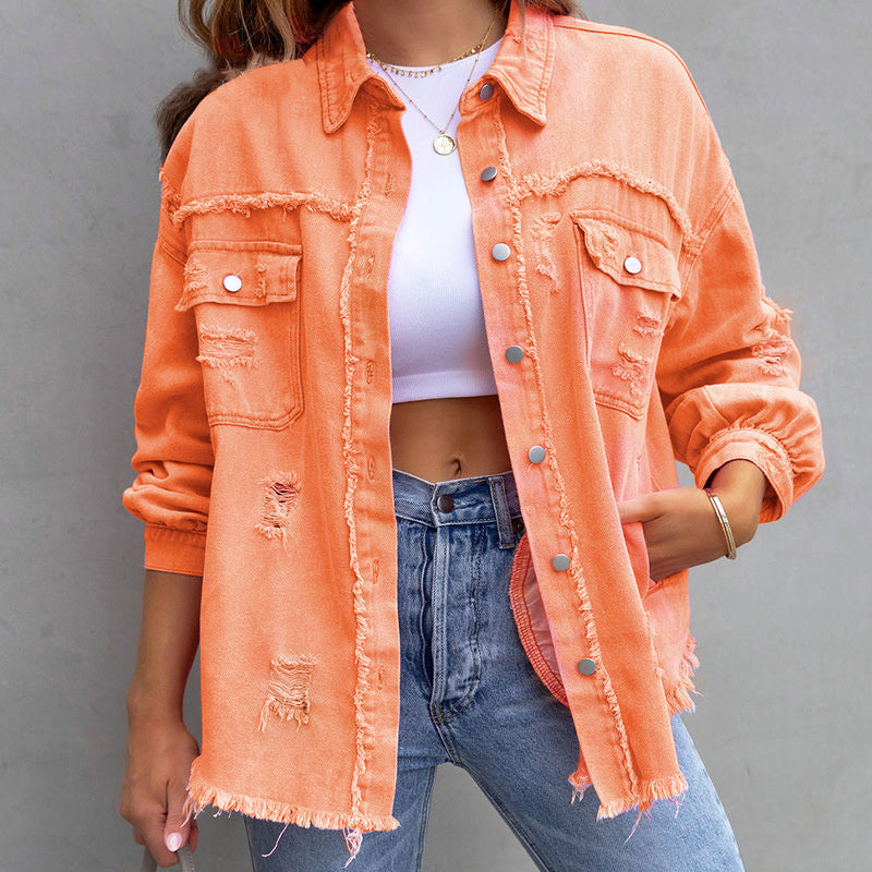 Vera | Denim Jacket with a Worn Look