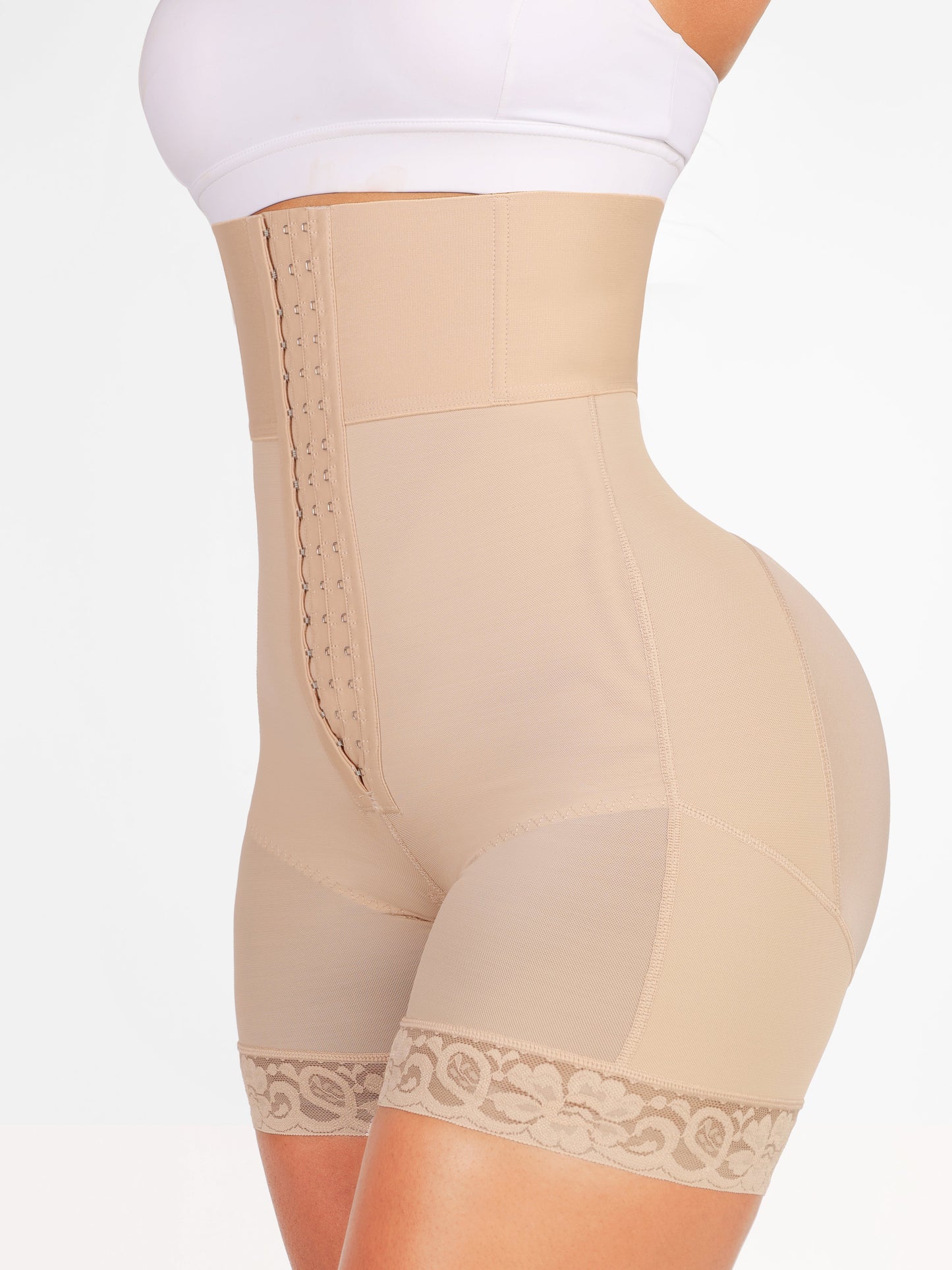 Valentina™ Shaper - Fitted Body Shaper 3 Rows of Hooks and Bones
