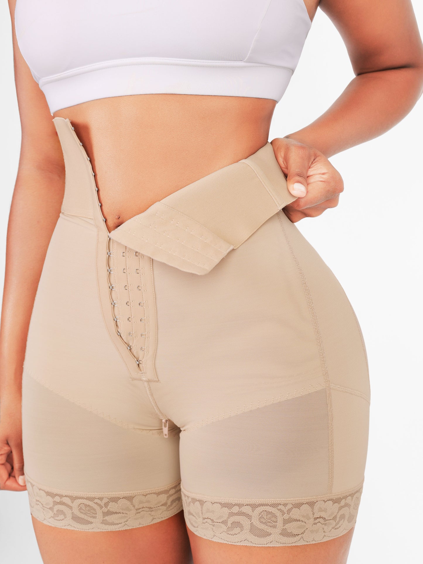 Valentina™ Shaper - Fitted Body Shaper 3 Rows of Hooks and Bones