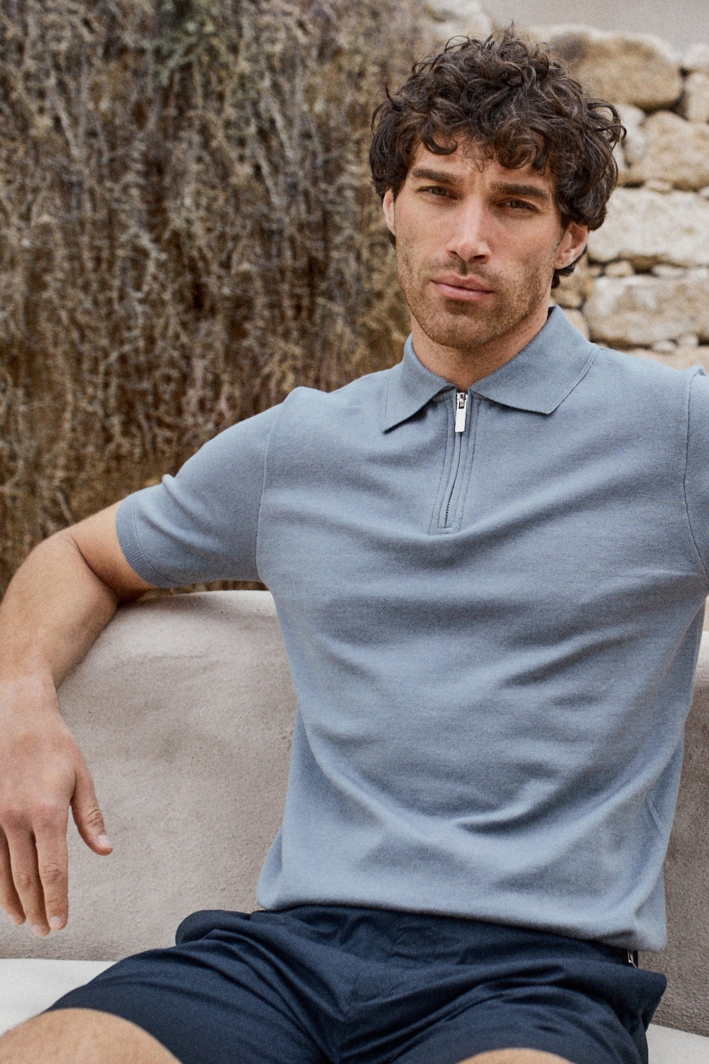 Lana | Knitted Half-Zip Polo