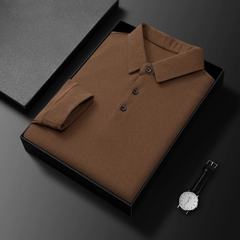 Comfortable Polo with long sleeves | Samuel