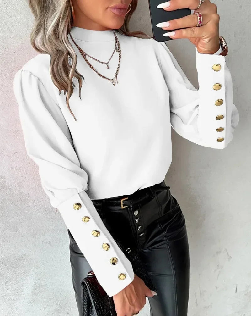 Onni | Elegant crew neck shirt for women