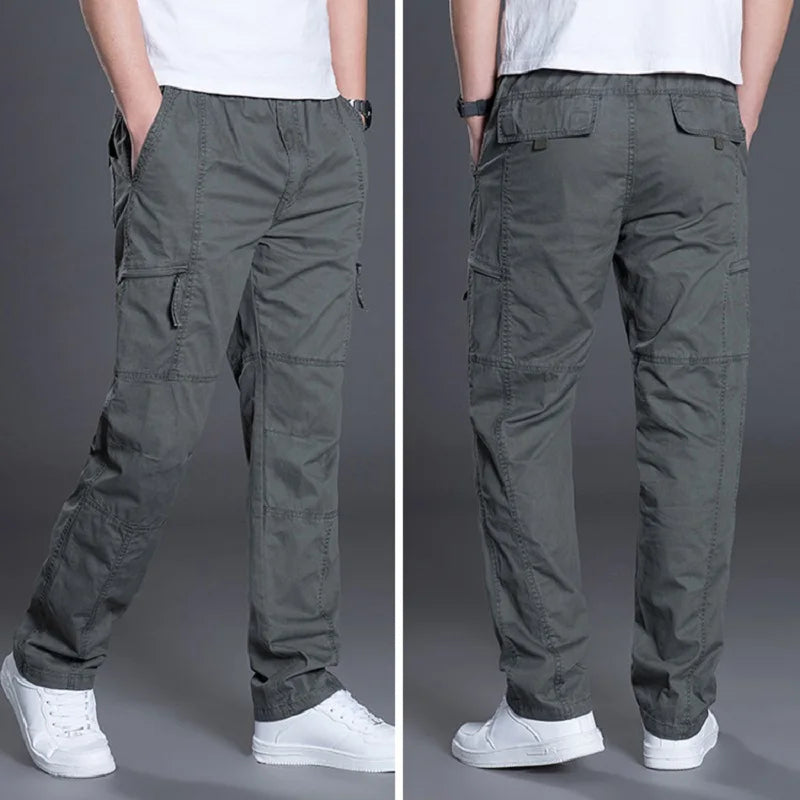Men's Casual Cotton Trousers | Aiden