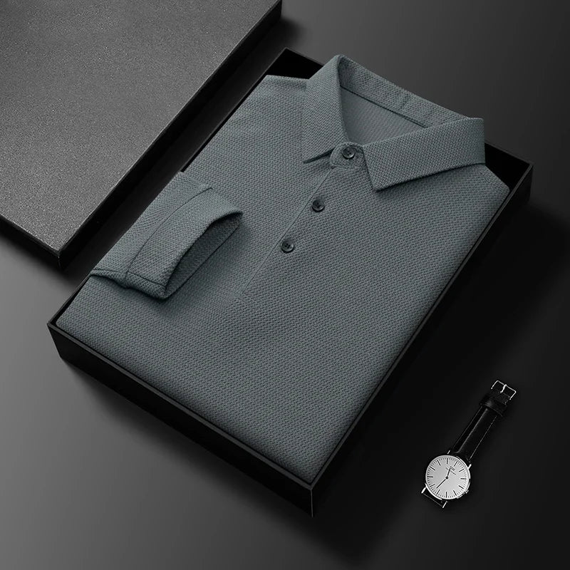 Comfortable Polo with long sleeves | Samuel